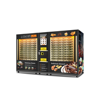 Distributeur automatique de grande taille Haloo pour la restauration rapide, avec fonction de chauffage par micro-ondes