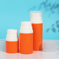 Flacon pompe sans air mat 50ml 100ml 150ml en PP, contenant sous vide pour sérum et lotion, soins de la peau, couleur et logo personnalisés, usine OEM ODM