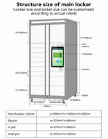 Casier de rangement intelligent étanche pour colis – Armoire de livraison électronique en métal haute sécurité pour appartements et communautés