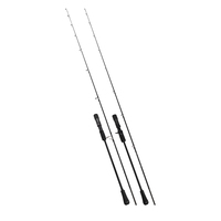 Canne à pêche en mer 1,93 m en fibre de carbone pour spinning et casting, avec porte-moulinet et pointe en carbone massif, canne de slow jigging pour snapper