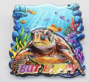 Affiches décoratives en MDF double couche de la série Ocean-Couleurs riches de tortues et de cocotiers - Product Image 6