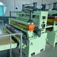 Máquina Automática de Corte de Bobinas de Chapa Metálica con Control PLC y Operación Motorizada, Color Personalizable
