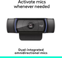 Cámara Web Logitech C920e HD 1080P para Escritorio, 30fps, Corrección Automática de Luz, Micrófono Dual con Cancelación de Ruido, Obturador de Privacidad, Cámara para PC