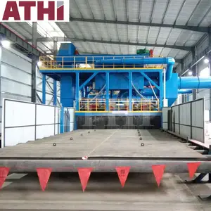 Steel Plate Sheets Shot Blasting Machine And Spray Painting Preservation Line