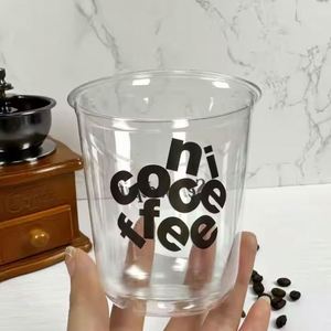 Gobelet jetable durable en PP de 90 mm, 500 ml, givré, en forme de U, personnalisable, pour boissons, jus, tequila, café – Nouveauté 2026 - Product Image 2