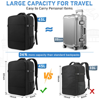 Sac à dos pour ordinateur portable de 18 pouces à grande capacité pour hommes avec logo personnalisé, pour les déplacements professionnels, multifonctionnel, tendance, sac de voyage de loisirs
