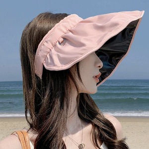 Sombrero de Sol de ala ancha superior vacío de verano para mujer Anti UV protector solar sombrero de cubo Protección Solar Femenina gorra de playa al aire libre - Product Image 5