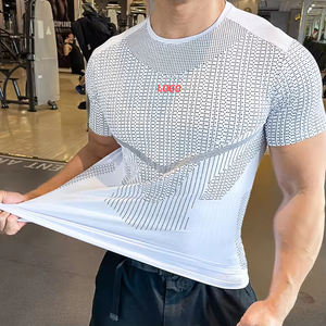 Oem Vêtements de sport d'été Polyester Respirant Workout Athlétique Muscle <span class=keywords><strong>Musculation</strong></span> Entraînement Col rond Gym Running T Shirt pour Hommes - Product Image 1