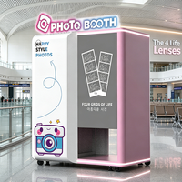Autocollants extérieurs personnalisés pour photomaton, machine tout-en-un, logiciel de photomaton, cabine photo selfie