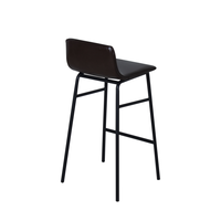 Chaises de bar en cuir PU pour cuisine, design moderne et économique, pieds en métal hauts, écologiques, légères, usage commercial