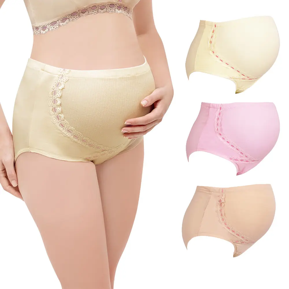 High Waist Adjustable Pregnancy Underwear Cotton Pregnant Women's Briefs Over the Bump Soft Breathable Maternity Panties