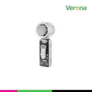 Ventilateur portable transparent Verona avec éclairage LED, affichage numérique, rechargeable, fabriqué en Chine pour les voyages en extérieur - Product Image 6