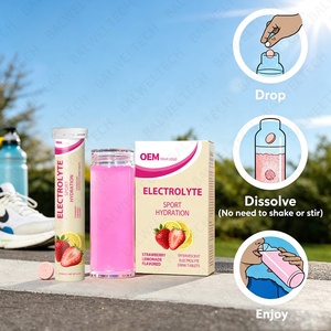 Suplemento Energético Deportivo OEM al por Mayor, Bebida Efervescente de Rápida Absorción, Tabletas de Electrolitos para Hidratación, Sin Azúcar - Product Image 2