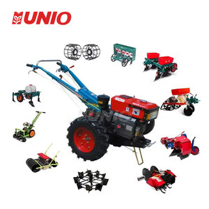 Cultivador de Potencia para Motocicleta Diésel Mini Agrícola al por Mayor de Fábrica, Tractor de Dos Ruedas para Caminar por la Granja, Tractor Multifuncional - Product Image 1