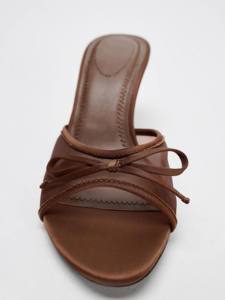 ZA2026 <span class=keywords><strong>Sandali</strong></span> Eleganti e Sexy con <span class=keywords><strong>Tacco</strong></span> a Spillo, Punta Aperta, in Rete Nera Traspirante, Stile Francese, Primavera-Estate - Product Image 6