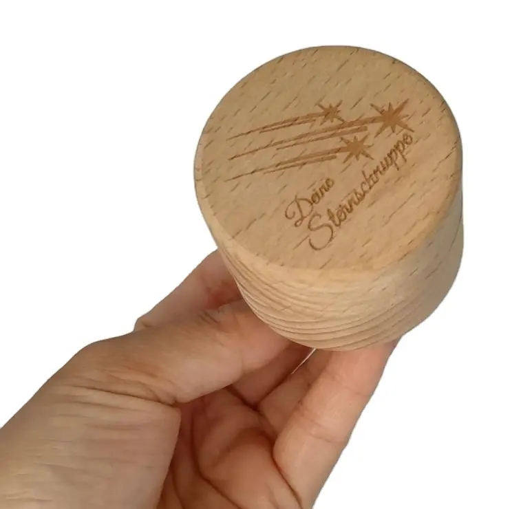 Ring Bearer Box Holzring Schmucks cha tulle Unvollendete Mini Holz DIY Ihre Namen und Datum Hochzeit Custom ized Logo Akzeptables Holz