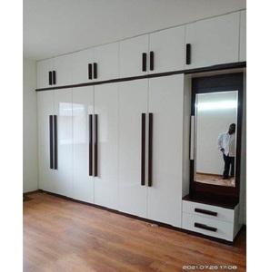 ตู้เสื้อผ้าตู้ไม้เนื้อแข็งตู้เสื้อผ้าที่เก็บเสื้อผ้าดีไซน์ใหม่ทันสมัย - Product Image 5