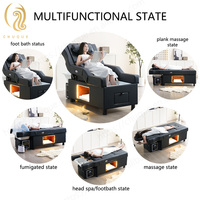 Tempat Tidur Pijat Thailand Multifungsi Chuque dengan Sandaran Elektrik, Kursi Perawatan Kaki, Tempat Keramas, dan Tempat Keramas Hidroterapi Kepala