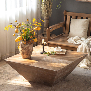 Huis Eetzaal Meubels Massief Houten Retro Japans Design Diner Center Tafels Villa Eettafel - Product Image 3