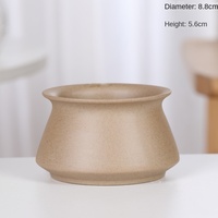 Pot de fleur en céramique émaillée de grand diamètre poterie grossière au design moderne avec plateau charnu pour jardinières de fleurs de groupe