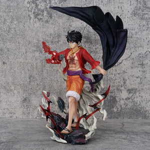 28cm Anime <span class=keywords><strong>Luffy</strong></span> Figura Mono <span class=keywords><strong>D</strong></span>. <span class=keywords><strong>Luffy</strong></span> cuatro emperadores figura de acción PVC modelo coleccionable muñeca de juguete - Product Image 3