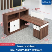 Bureaux ergonomiques pour le personnel, en MDF, ensembles de bureaux et de chaises modernes pour plusieurs employés, mobilier de bureau pour le travail en groupe