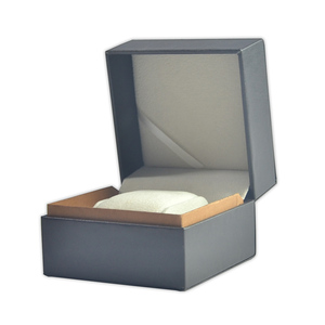 Factory Handmade Luxury Unique Paper Packaging Smart Black Couple Watch Box