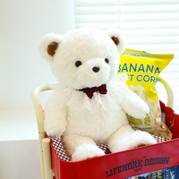 Oso de peluche con logotipo personalizado supersuave, relleno de algodón PP, Animal relleno de peluche, juguete promocional de cumpleaños barato, bolsa de cumpleaños