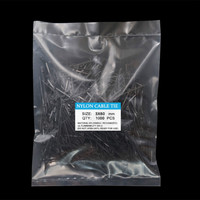 Juego de Bridas para Cables de Alta Resistencia a la Tracción de 200 mm x 3,5 mm, Bridas de Nailon Reciclado de Buena Calidad