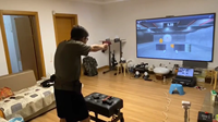 Sistema de Simulador de Tiro Completo con Pantalla de Proyección para Simulación de Tiro en Interiores