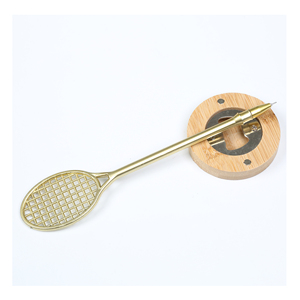 Bolígrafo de Gel con Forma de Raqueta Deportiva, Diseño Creativo de Bádminton y Tenis, Bolígrafo de Plástico para Regalos Promocionales Económicos y Artículos de Papelería Novedosos - Product Image 4