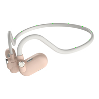 Exercice en plein air Fluorescent Lumineux Ouvert Oreille Cou Bluetooth Écouteurs Clip sur Oreille Ouverte Écouteurs