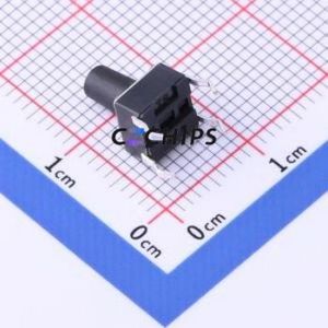 TSD001B09018A Tactile Switch Through hole Component (THT)-4P,6x6mm Switch Round Button 1.8N Through Hole 6mm - Product Image 2