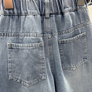 2025 Jeans Casual da ragazza pantaloni larghi per bambini nuovo stile dritto <span class=keywords><strong>largo</strong></span> per la primavera autunno alla moda per i bambini più grandi - Product Image 4