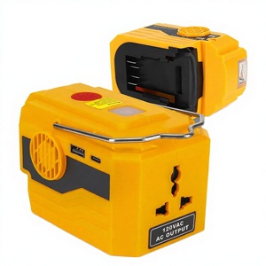 Inversor de Corriente Eléctrico de 18V CC a 110V/220V CA, 200W, con Puerto QC2.0 y Tipo-C, Cable Retráctil para Uso con Teléfonos Móviles - Product Image 4