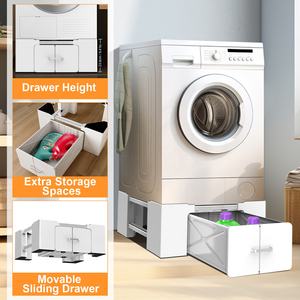 Nuevo Soporte para Lavadora de Carga Frontal, Mueble Base para Lavandería, Pedestal para Lavadora con Cajón - Product Image 6