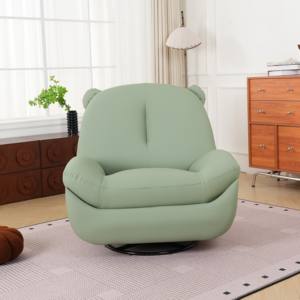 Sillón <span class=keywords><strong>reclinable</strong></span> eléctrico moderno de lujo con función de balanceo, cuero genuino cómodo y PU, adecuado para el dormitorio - Product Image 3