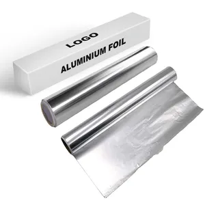 China Fabriek Custom 8011 Food Grade Folie Aluminiumfolie Roll Huishoudelijke Aluminiumfolie Voor Verpakking Koken
