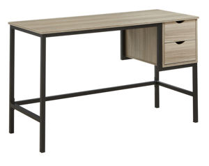 โต๊ะ TD-2163คอมพิวเตอร์สไตล์โมเดิร์นพร้อมชั้นวางเปิด2ชั้นทำจากบอร์ดเมลามีนทนทานและโลหะ - Product Image 2