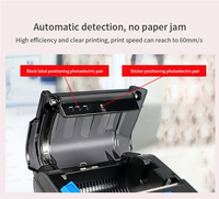 Mini imprimante d'étiquettes thermique mobile portable 80mm de 3 pouces compatible avec l'imprimante sans fil Android IOS TPL80
