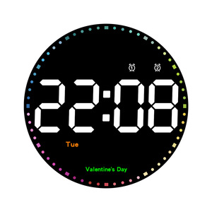 Factory Direct Sales Großbild-LED 10-Zoll-Uhr Wanduhr mit großer Schrift auf Lager Promotion <span class=keywords><strong>Digital</strong></span> Intelligent <span class=keywords><strong>Clock</strong></span> - Product Image 5