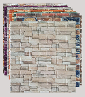 Paneles de pared 3D antiestáticos de PVC duraderos y elegantes con intrincados patrones geométricos para uso administrativo
