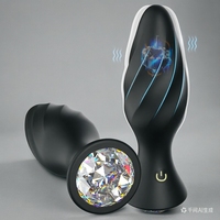 Bestseller : Masseur et vibromasseur anal en silicone avec 10 modes, bijoux en cristal, télécommande, jouets sexuels pour hommes, masturbateurs
