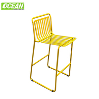 Tabouret de bar industriel moderne pour jardin extérieur, ensemble de chaises, meubles OEM pour hôtel et villa avec cadre en aluminium pour salle à manger, bar et maison