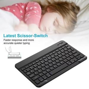 Clavier BT ultra-fin ABS de 10 pouces, clavier sans fil miniature portable rechargeable pour tablette iPad - Product Image 6