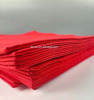 Serviettes en papier Airlaid rouges de haute qualité en gros, pochettes à couverts personnalisées, serviettes de table pour restaurant