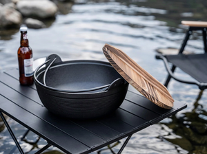 Marmite à Sukiyaki en fonte pré-assaisonnée, mini-marmite en fonte antiadhésive pour le camping et les activités de plein air - Product Image 6