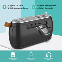 Speaker Digital Mini Portabel BKK dengan Radio FM dan Senter Stereo