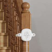 Adaptateur de seuil de porte en plastique rétractable Prodigy SGA01 pour escalier intérieur/extérieur, en forme de pomme, gris, pour la sécurité des bébés, sans perçage