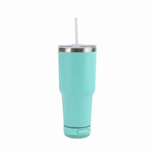 Custom <b>Double</b> <b>Wall</b> Stainless Steel Coffee Mug With Bluetooth Integration - Product Image 3